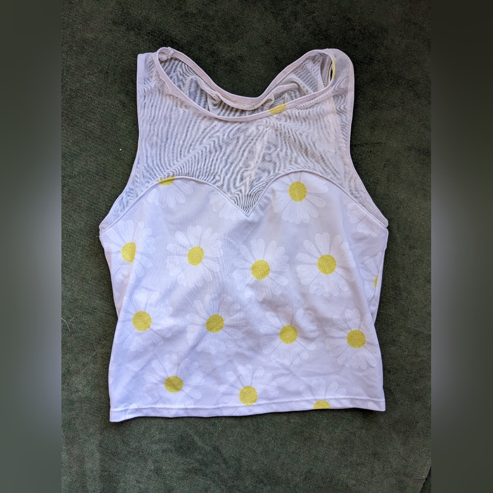 Kortni Jeane netted sweetheart top size small